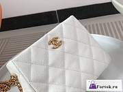 Fortok Chanel 23P Hobo Bag White As3830 20x16x8cm - 5