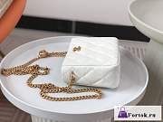 Fortok Chanel 23P Hobo Bag White As3830 20x16x8cm - 3