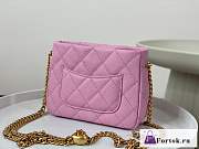Fortok Chanel 23P Hobo Bag Pink As3830 20x16x8cm - 6