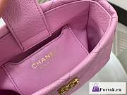 Fortok Chanel 23P Hobo Bag Pink As3830 20x16x8cm - 4