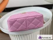 Fortok Chanel 23P Hobo Bag Pink As3830 20x16x8cm - 5