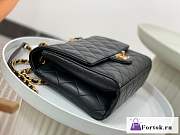 Fortok Chanel Flap Bag Black AP3897 22x6x17cm - 6