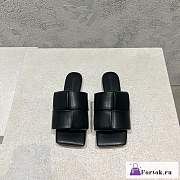 Fortok Bottega Veneta Patch Flat Mule Black - 1