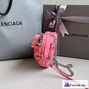 Fortok Balenciaga Le Cagole Heart Bag Pink 16x4x13cm - 2