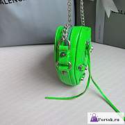 Fortok Balenciaga Le Cagole Heart Bag Green Neon 16x4x13cm - 5