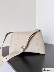 Fortok Balenciaga Downtown Shoulder Bag Beige 30x17.3x9cm - 3