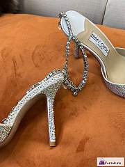 Fortok Jimmy Choo High Heel Sandals Silver - 2