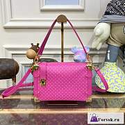 Fortok Louis Vuitton Side Trunk Bag Pink M46358 21x14x6cm  - 1