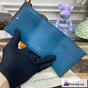 Fortok Louis Vuitton Wallet Blue M81666 10x8x3cm - 4