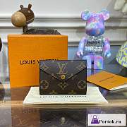 Fortok Louis Vuitton Wallet Pink M81665 10x8x3cm - 1