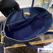 Fortok Louis Vuitton On My Side Bag Blue 30.5x14x24cm - 5