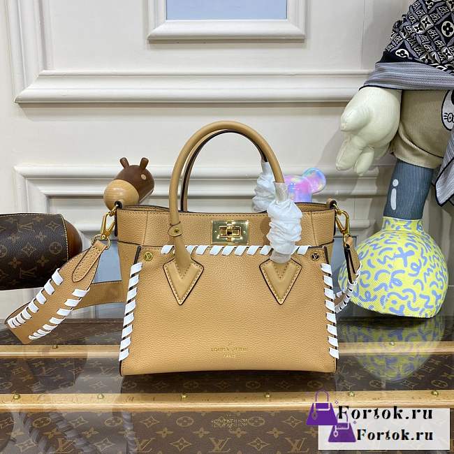 Fortok Louis Vuitton On My Side Bag Brown 30.5x14x24cm - 1