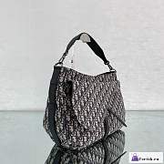 Fortok Dior Saddle Soft Bag Beige and Black Dior Oblique Jacquard - 4