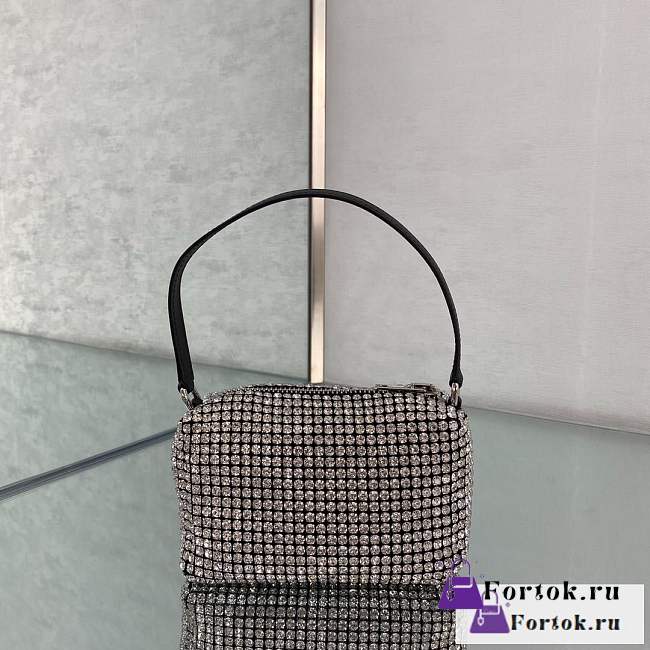 Fortok Alexander Wang Black Medium Heiress Bag 17×11×7cm - 1