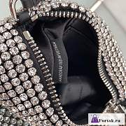Fortok Alexander Wang Black Medium Heiress Bag 17×11×7cm - 3