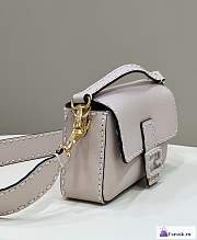 Fortok Fendi Baguette Bag White 28x6x13cm - 4