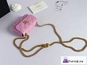 Fortok Chanel 23P Mini Bag Pink 12.5x9x4.5cm - 2