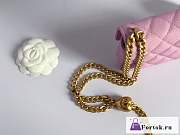 Fortok Chanel 23P Mini Bag Pink 12.5x9x4.5cm - 3