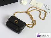 Fortok Chanel 23P Mini Bag Black 12.5x9x4.5cm - 2