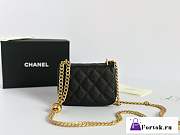 Fortok Chanel 23P Mini Bag Black 12.5x9x4.5cm - 4