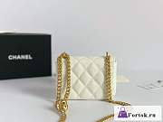 Fortok Chanel 23P Mini Bag White 12.5x9x4.5cm - 2