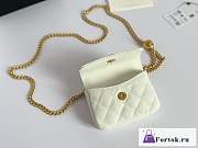 Fortok Chanel 23P Mini Bag White 12.5x9x4.5cm - 3