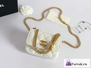 Fortok Chanel 23P Mini Bag White 12.5x9x4.5cm - 4