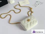 Fortok Chanel 23P Mini Bag White 12.5x9x4.5cm - 6