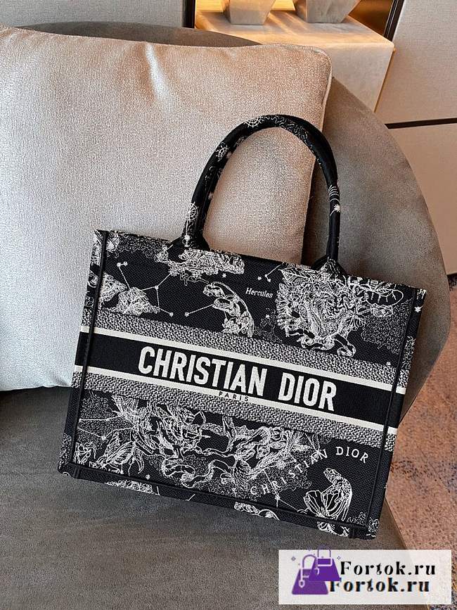 Fortok Dior Tote Bag Black Constellation 36.5cm - 1