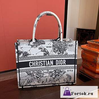 Fortok Dior Tote Bag Black and White Constellation 26.5cm