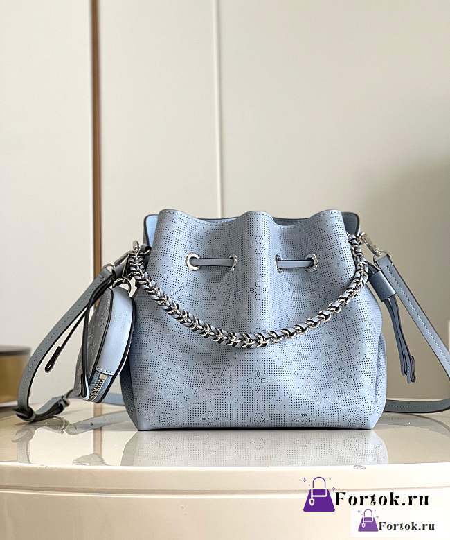 Fortok Louis Vuitton Bella Bag Blue M21886 19x22x14cm - 1