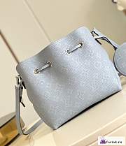 Fortok Louis Vuitton Bella Bag Blue M21886 19x22x14cm - 4