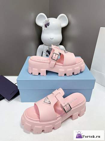 Fortok Prada Foam Rubber Sandals Pink