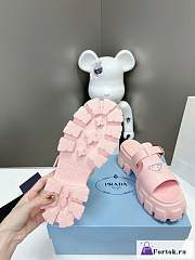 Fortok Prada Foam Rubber Sandals Pink - 2