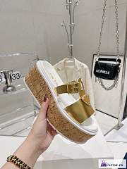 Fortok Prada Slippers Gold - 6