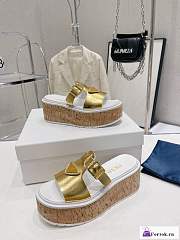 Fortok Prada Slippers Gold - 3