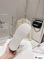 Fortok Prada Slippers Silver - 4