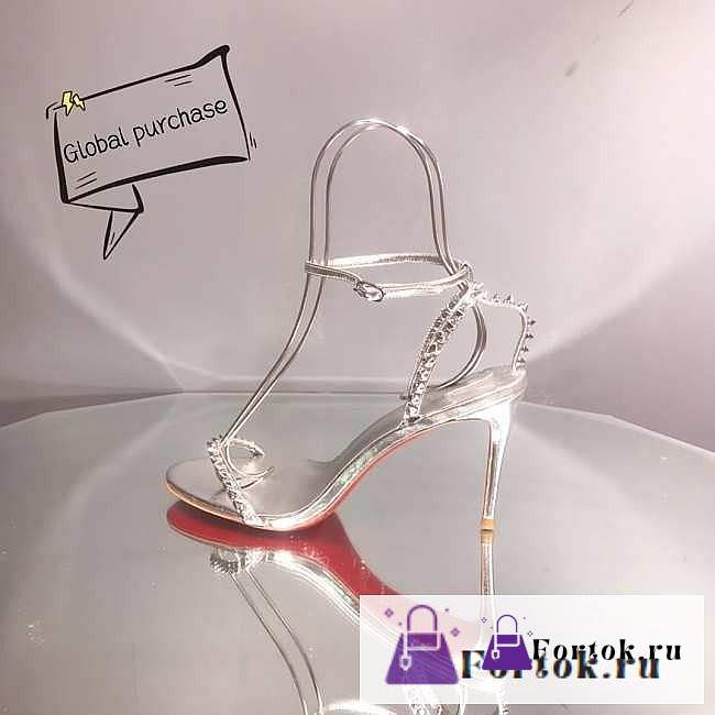 Fortok Christian Louboutin So Me Heels Silver - 1