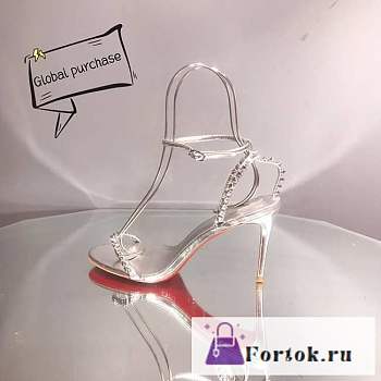 Fortok Christian Louboutin So Me Heels Silver