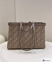 Fortok Fendi X-tote Brown Canva Bag 41×16×28cm - 1