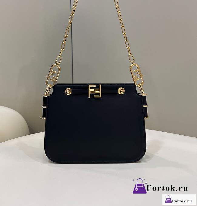 Fortok Fendi Touch Bag Black 26.5x10x19cm - 1