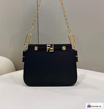 Fortok Fendi Touch Bag Black 26.5x10x19cm