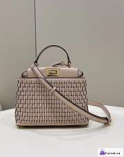 Fortok Fendi Iconic Peekaboo Beige 24x10.5x18.5cm - 1