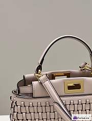 Fortok Fendi Iconic Peekaboo Beige 24x10.5x18.5cm - 2