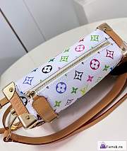 Fortok Louis Vuitton Side Trunk Bag White M46358 21x14x6cm - 6