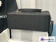 Fortok Chanel Black Shopper Bag Caviar Leather Gold Hardware - 6