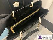 Fortok Chanel Black Shopper Bag Caviar Leather Gold Hardware - 5