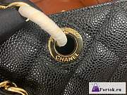 Fortok Chanel Black Shopper Bag Caviar Leather Gold Hardware - 2