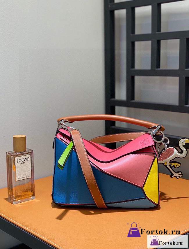 Fortok Loewe Puzzle Bag Leather Multicolor 24x10x14cm - 1