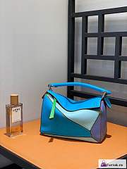 Fortok Loewe Puzzle Bag Leather Blue 24x10x14cm - 3